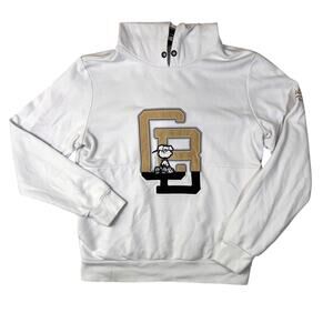 Iceberg Hoodie Mens Size Large White Embroidered CB Varsity Streetwear